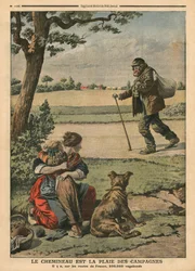 Le vagabond est une nuisance pour la campagne, illustration de 